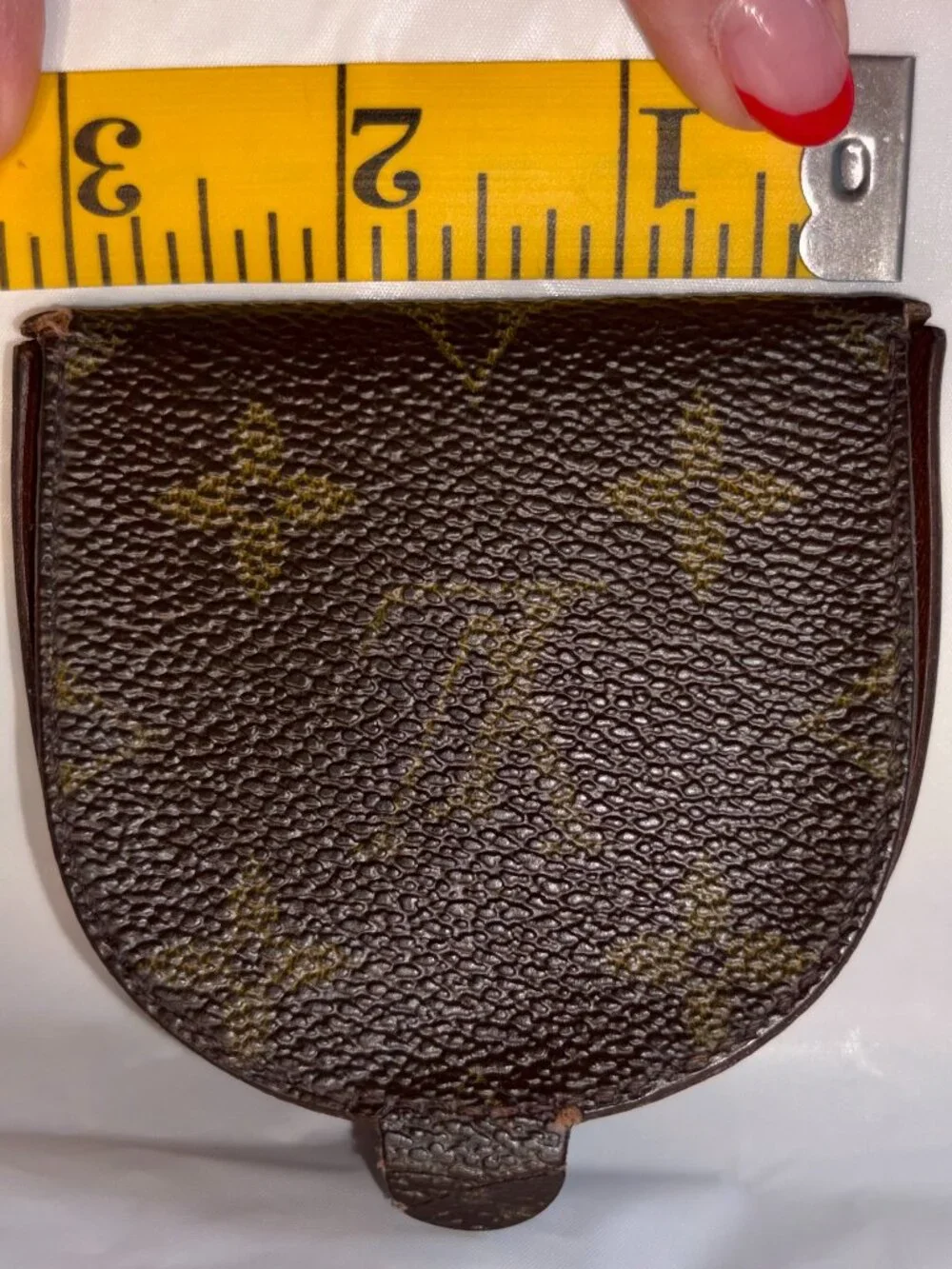 Louis Vuitton/LV 2002 Monogram Coin Pouch, Porte Monnaie Cuvette Wallet